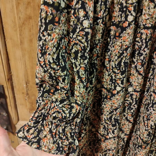 Fullah Sugah dress printed like new with golden thread