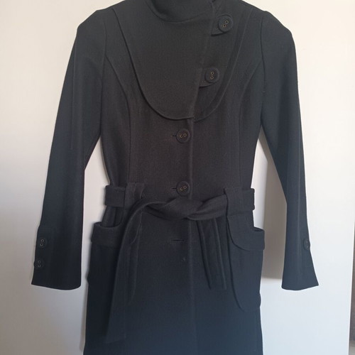 Miss Sixty wool coat used, black, size S