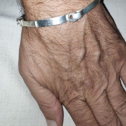 Silver vintage 1997 men's bracelet like new, handmade 925