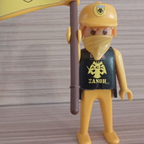 Playmobil AEK Fan Figure like new with team flag