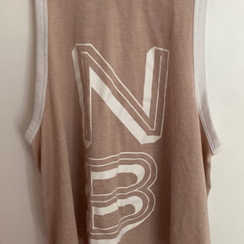 New Balance sleeveless sports top like new, beige and pink