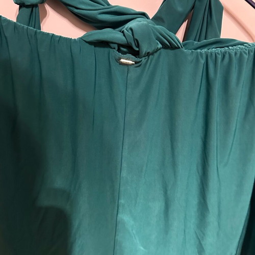 BSB green blouse like new with open crisscross back