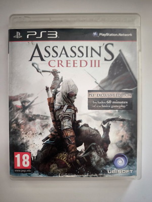 Assassin's Creed III PS3 game like new, PAL region