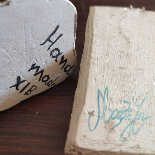 Handmade Milos Ceramic Souvenirs used, set of two