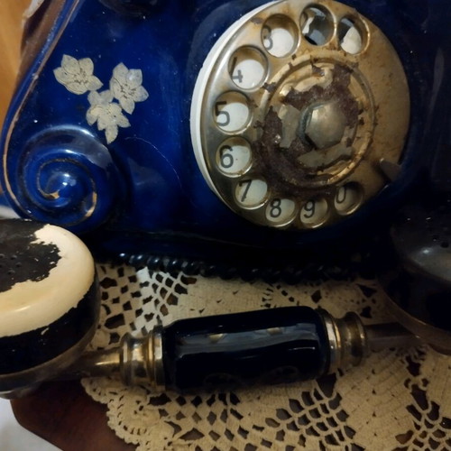 Limoges porcelain antique telephone used