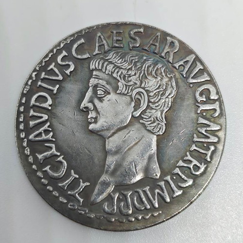 Collectible coin replica Roman Sestertius of Claudius like new