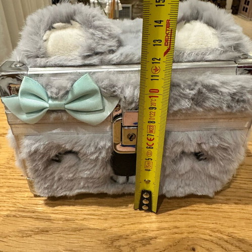 Jewelry box with fur Claire's like new