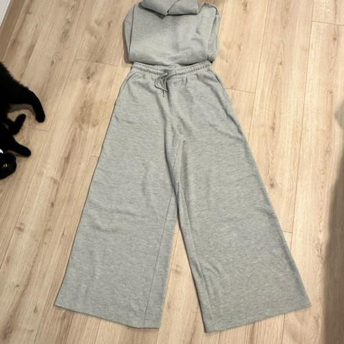 Zara tracksuit set used, soft gray fabric