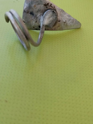 Handmade ring like new, silver