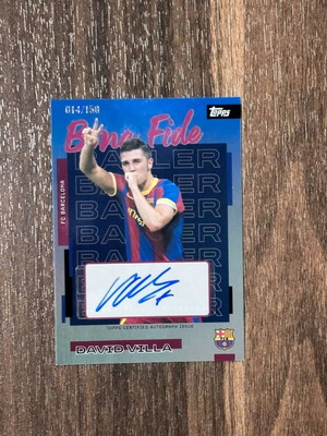 Topps Barcelona Team Set 25/26 David Villa Bona Fide Baller Auto καινούργιο