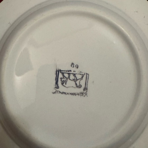Vintage ceramic soup plates in like new condition, set of 6