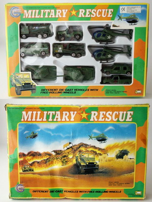 Vintage 90's Military Rescue set military toy cars new