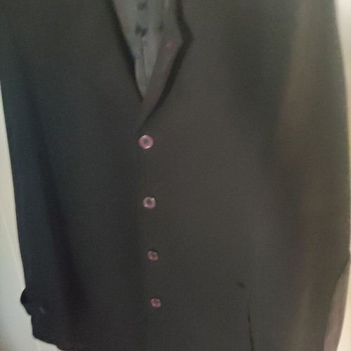 Montgomery men's coat 50% wool 50% trevira like new, leather sleeves