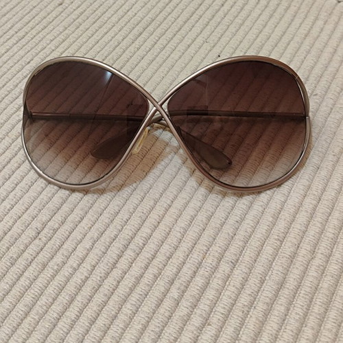 Tom Ford Miranda FT0130 oversized butterfly sunglasses, brown