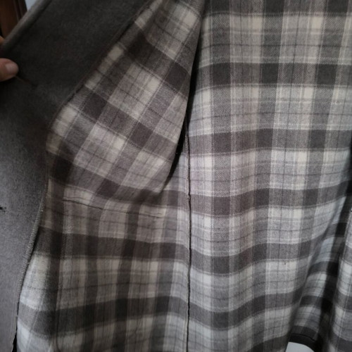 Wool coat used, women's beige, size XL