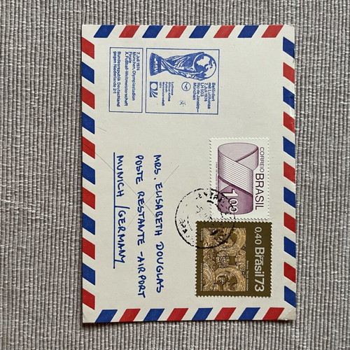 Lufthansa 1974 Flight Cover with World Cup Final Cachet, like new