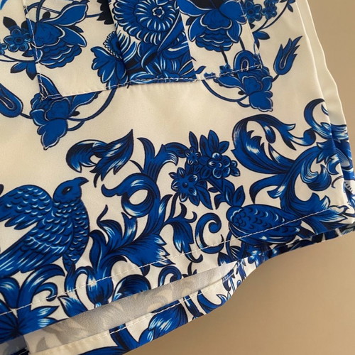 Serendipity shorts used, size medium, white and blue