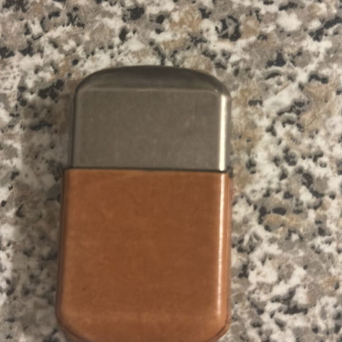 Spirit of St. Louis vintage petrol windproof lighter with leather