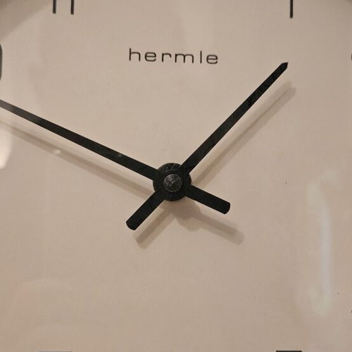 Hermle wall clock with pendulum like new, solid wood