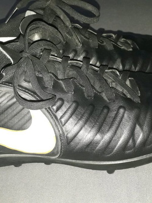 Nike Tiempo-x Rio Iv Tf JR football shoes size 43 like new, black
