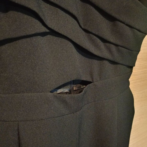 Zara black jumpsuit XS like new with cutout and zipper