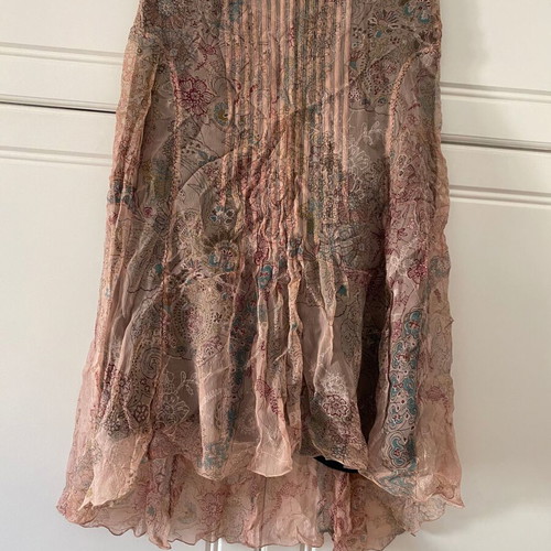 Penny Black Silk Skirt like new, printed, size L
