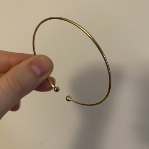 Minimalist Gold Open Bracelet like new