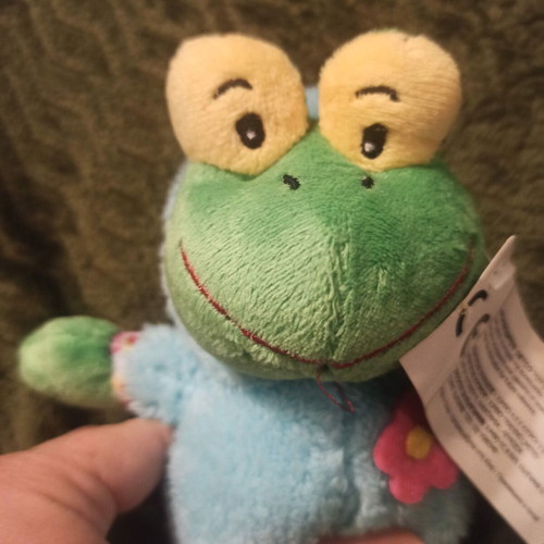 Plush frog new, soft
