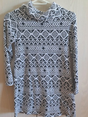 Mini Raxevsky girls' dress used, black and white, age 12