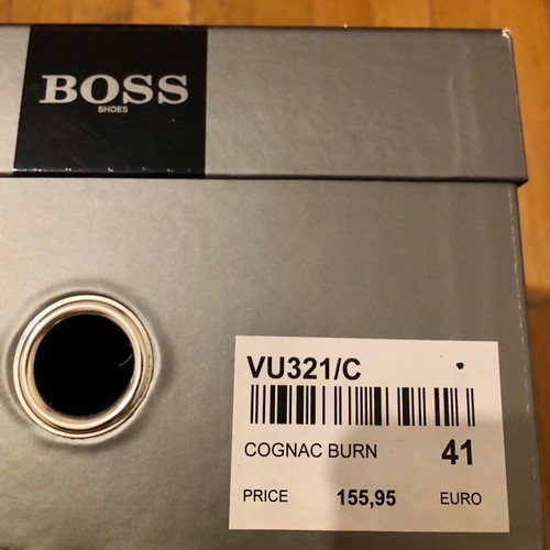 BOSS Men's Leather Sneakers like new, brown, size 41