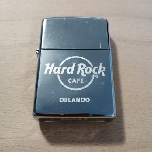Zippo lighter used from Hard Rock Cafe Orlando collection