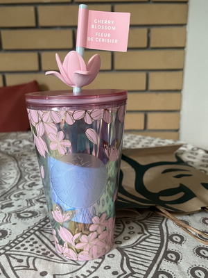 Starbucks Cherry Blossom Sakura Cold Cup 2025 473ml new, limited edition