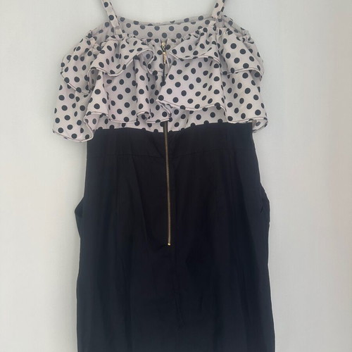 Doca polka dot dress medium 38 with decorative bow and pockets