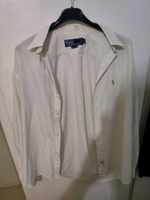 Polo Ralph Lauren πουκάμισο αφορετο, μέγεθος Large, μαύρο και λευκό