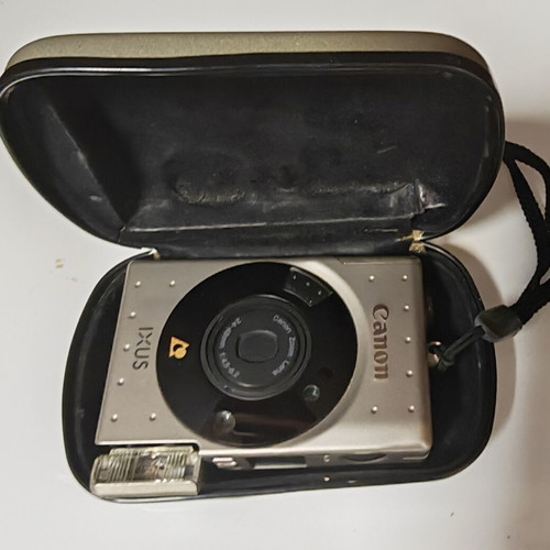 Canon IXUS APS film camera with case