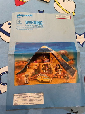 Playmobil History Pharaoh's Great Pyramid instruction booklet used
