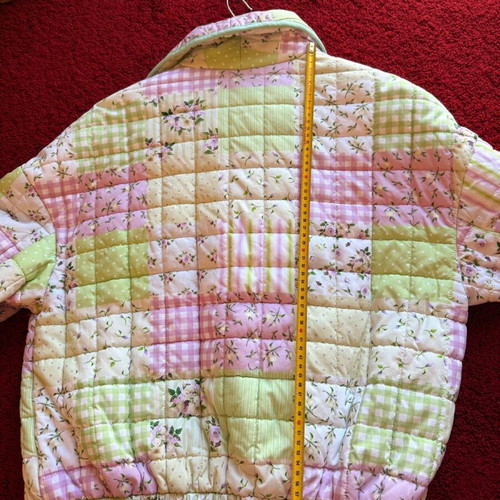 Floral patchwork outerwear like new, one size, multicolor