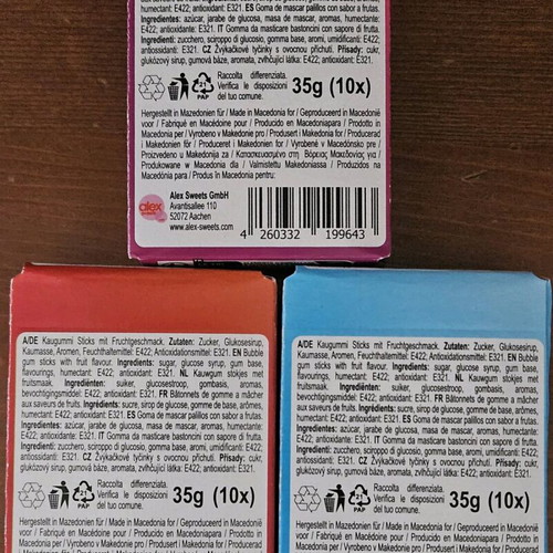 Star Sticks Bubble Gum 35gr new