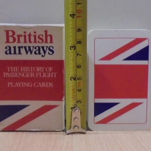 British Airways old promotional playing cards used