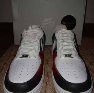 Custom painted, Chicago Bulls & Michael Jordan theme, Nike air force 1 '07 (315122-111), size 46