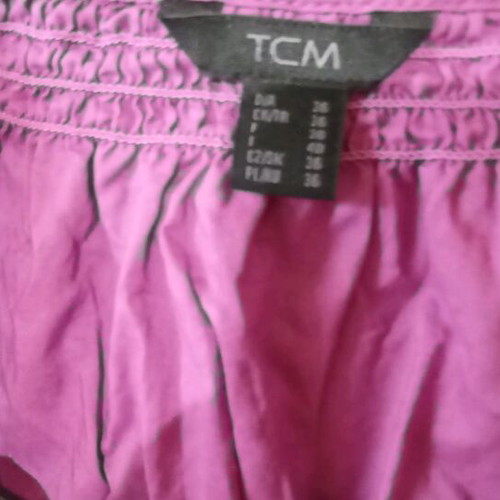 TCM blouse spring with three-quarter sleeves like new, purple, size S
