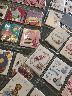 Set of 12 Mini Greeting Cards for Wedding, Baptism, Baby & Birthday New