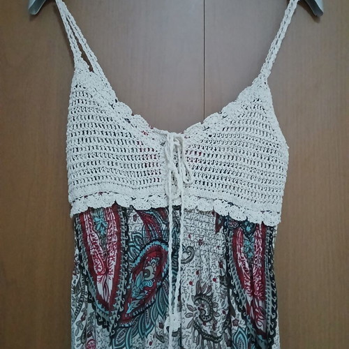 Summer dress with open back, Access, multicolored