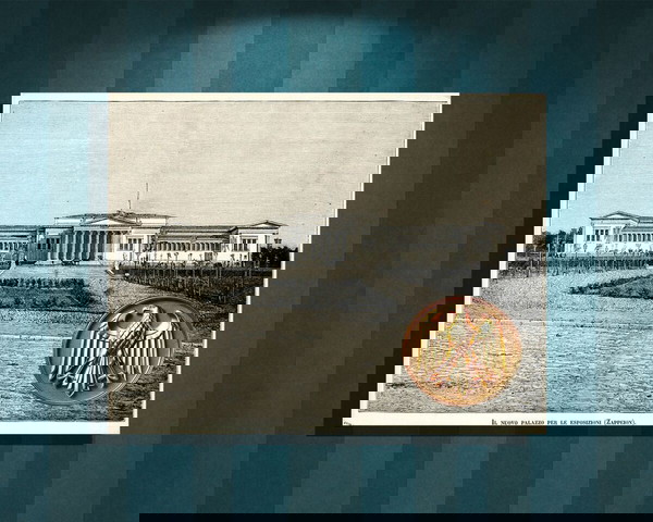 Ζάππειο Μέγαρο (γκραβούρα - ατσαλογραφία) απο το περιοδικό L' Illustrazione Italiana No 45 9.11.1890