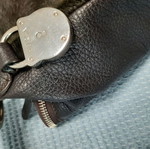 Furla τσάντα ώμου σαν καινούργιο, δέρμα και γούνα, καφέ