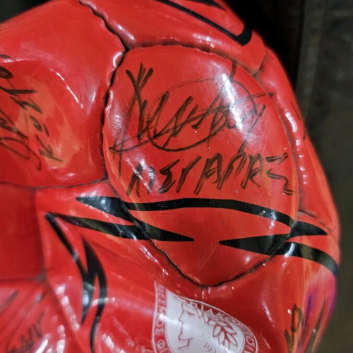 Olympiacos collectible ball with signatures 2005-2008 new