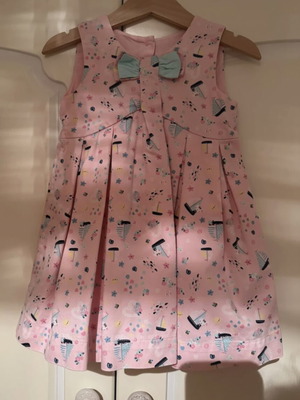 Mothercare pink dress with boat pattern like new