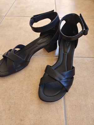 Clarks sandals, black, size 42