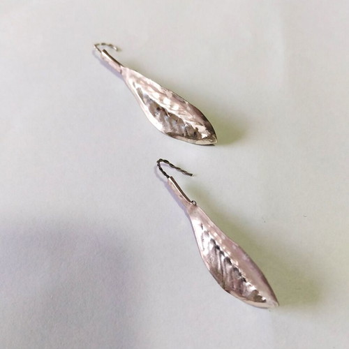 Luxury handmade silver bridal hair and boutonniere set with earrings gift