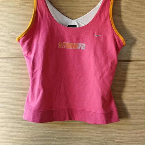 Nike Dri-FIT Studio72 sports top like new, size L, fuchsia and orange